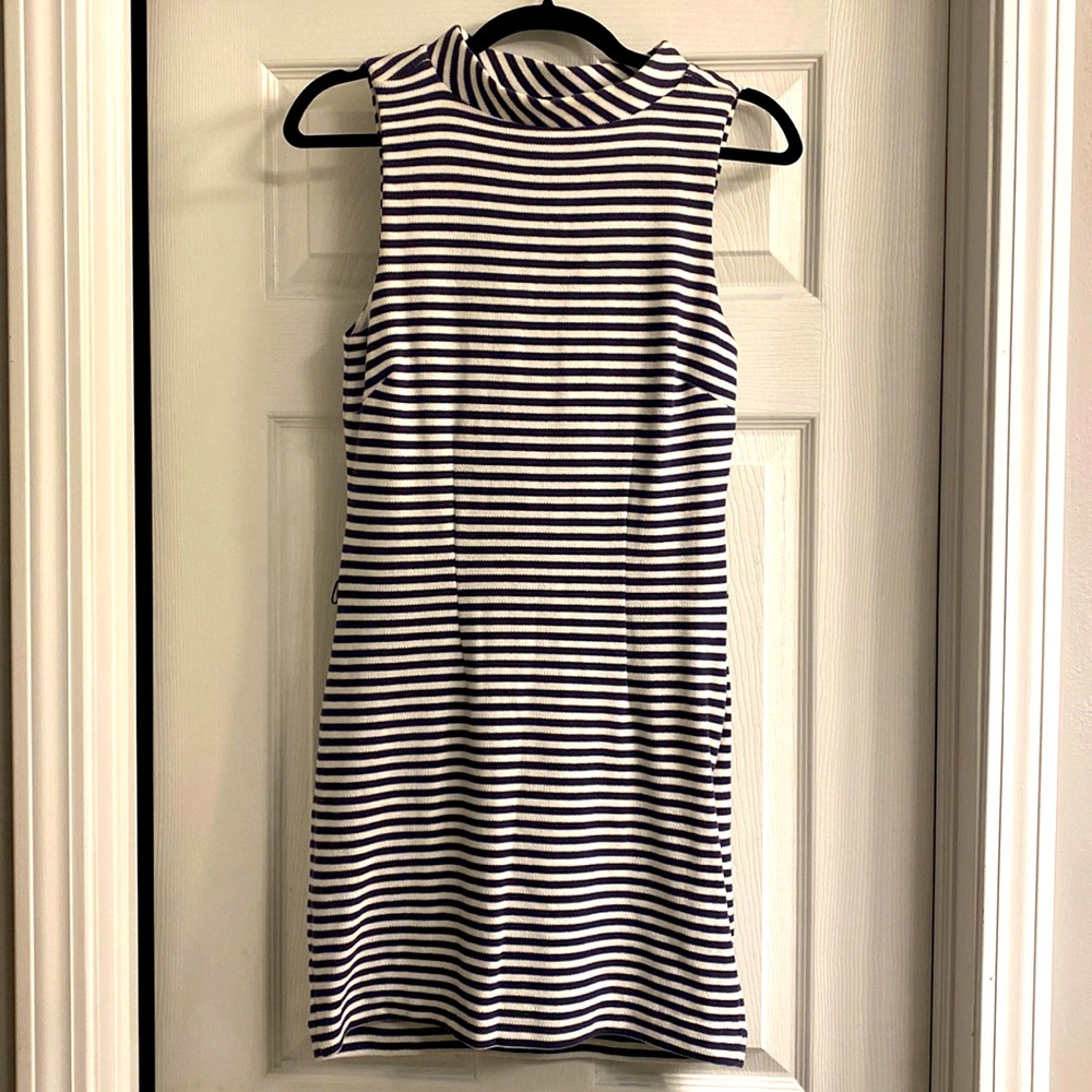 NWT The Limited Navy & White Striped Dress